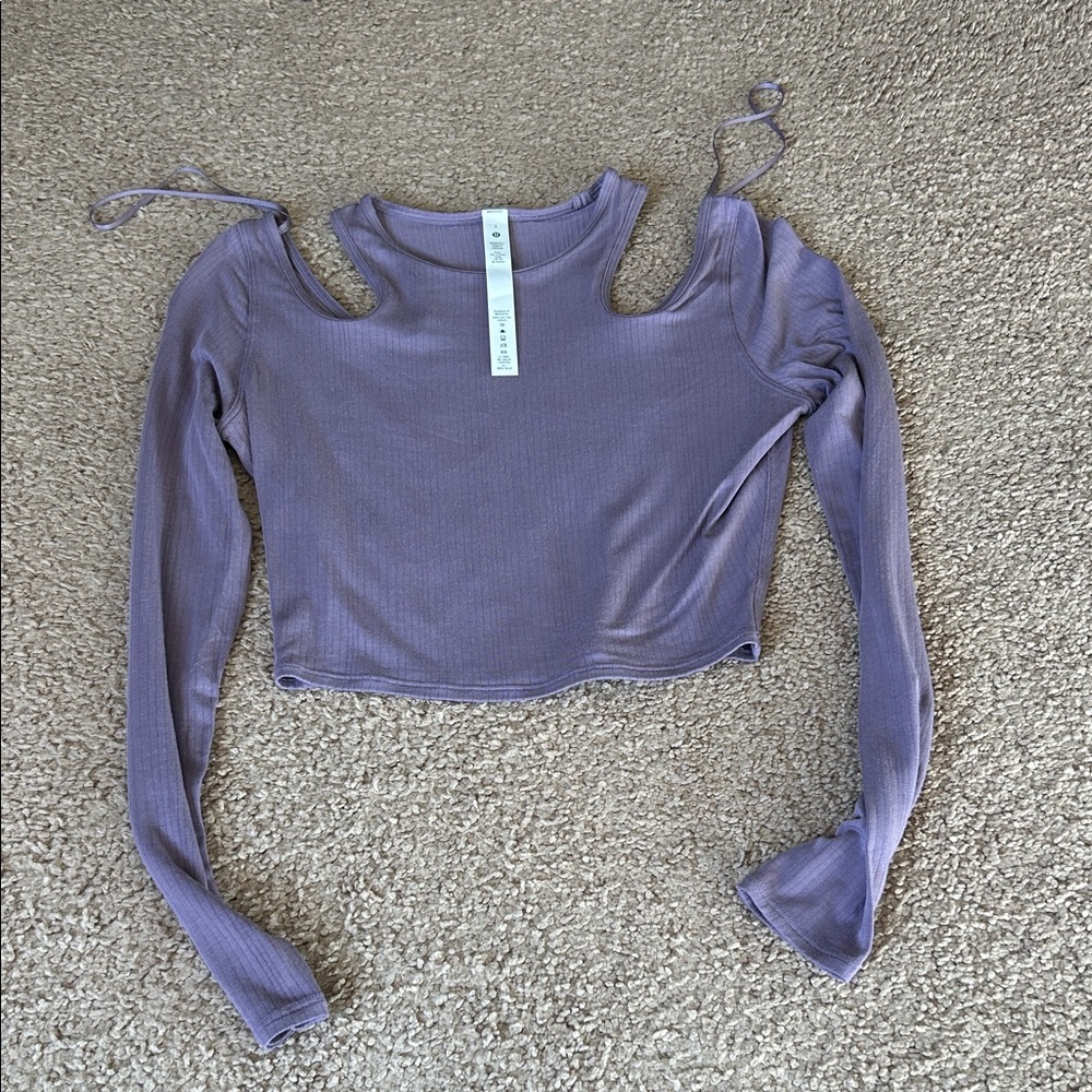 Brand New Lululemon Shoulder Cut-Out Yoga Long-Sleeve Shirt